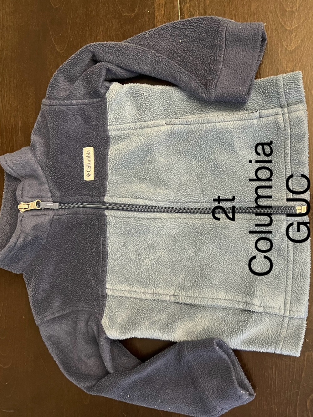 Columbia Kids Navy and Light Blue Fleece Jacket